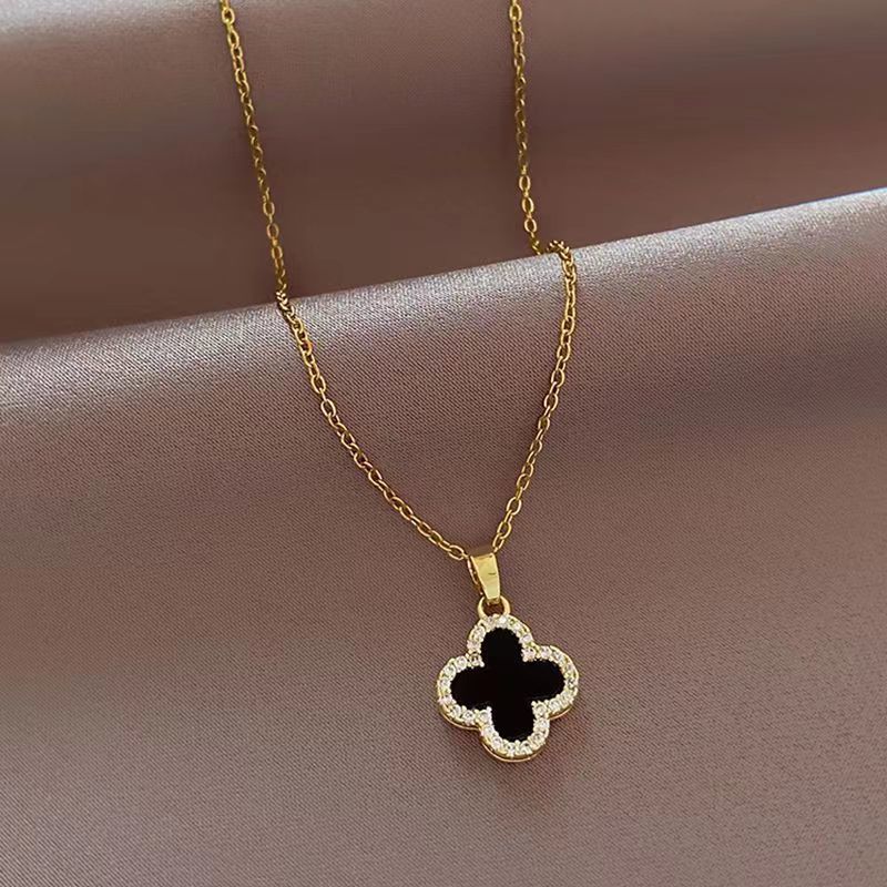 Four-leaf clover necklace